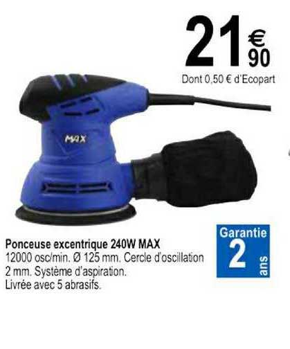 ponceuse excentrique 240w max