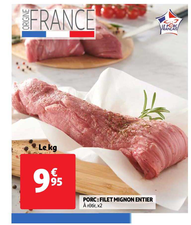 Porc : Filet Mignon Entier