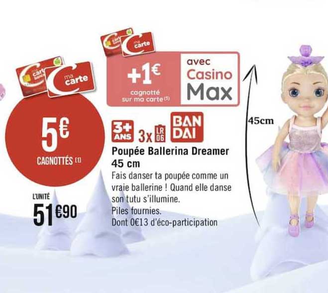 poupée ballerina dreamer 45 cm