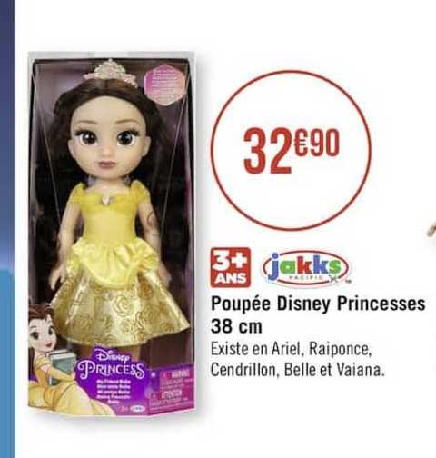poupée disney princesses 38cm jakks