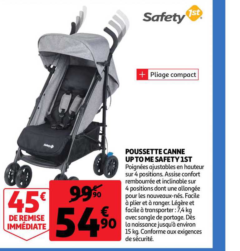 poussette canne up to me safety 1st