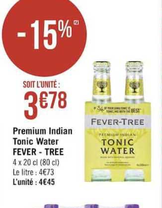 premium indian tonic water fever tree