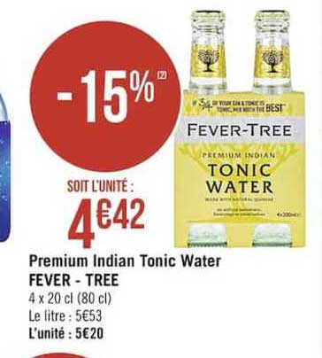 premium indian tonic water fever tree