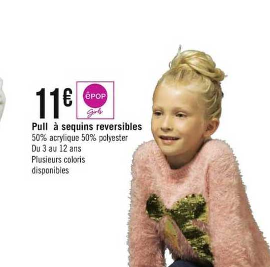 pull à sequins reversibles epop