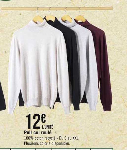 pull col roulé
