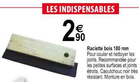 Raclette Bois 180 Mm