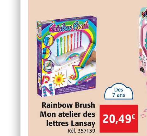 rainbow brush mon atelier des lettres lansay