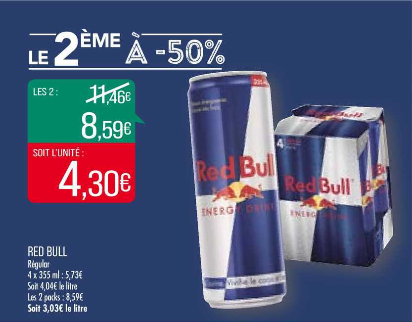 Red Bull Le 2ème à -50%