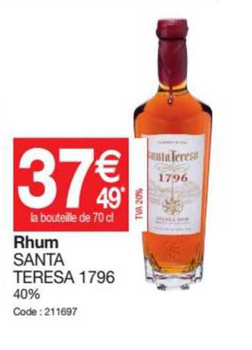 Rhum Santa Teresa 1796