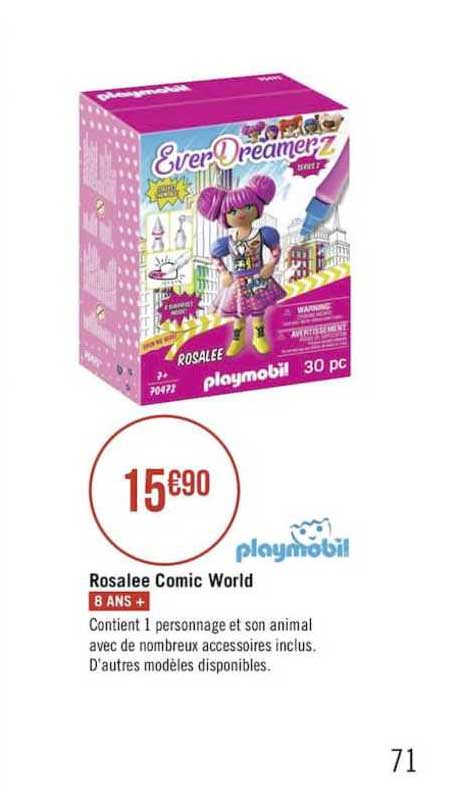 rosalée comic word playmobil