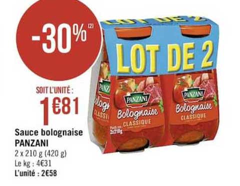 Sauce Bolognaise Panzani