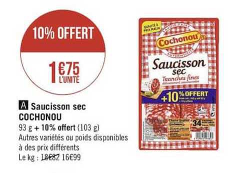 Saucisson Sec Cochonou