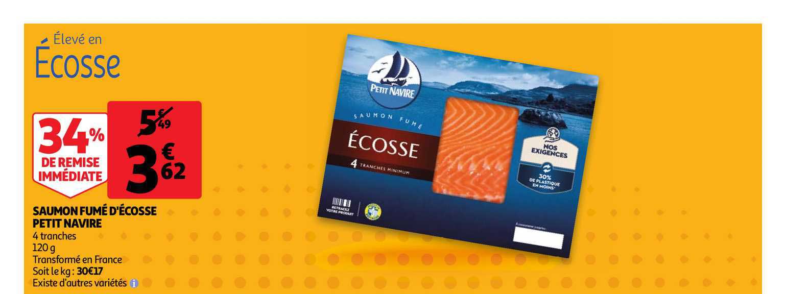 saumon fumé d'écosse petit navire