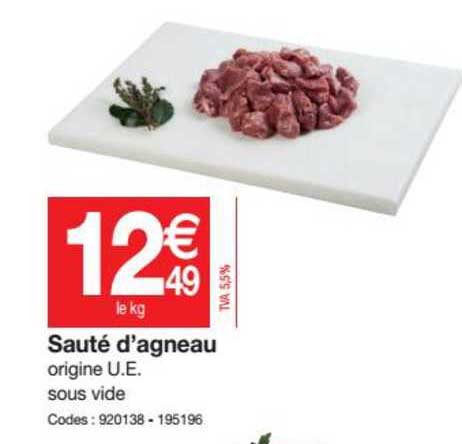 sauté d'agneau