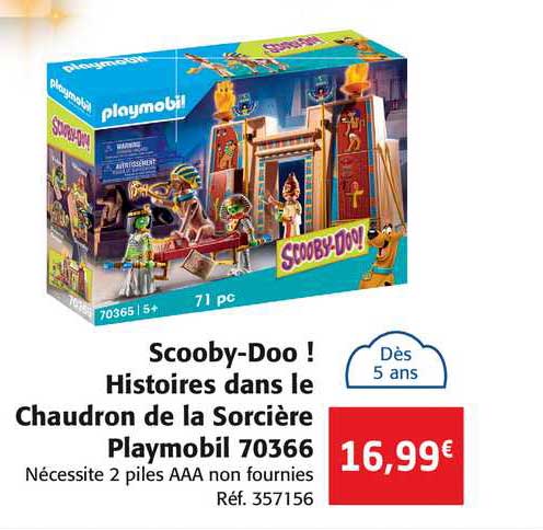 scooby doo histoires dans le chaudron de la sorcière playmobil 70366