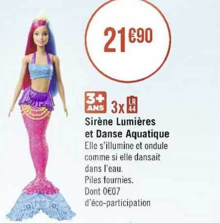 sirène lumières et danse aquatique