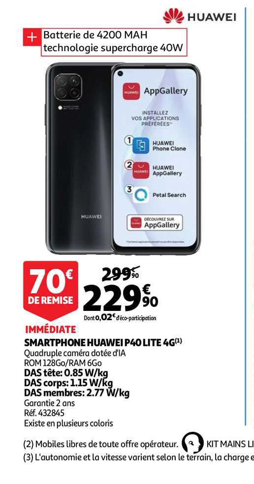 smartphone huawei p40 lite 4g