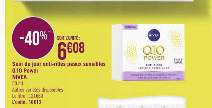 Soin De Jour Anti Rides Peaux Sensibles Q10 Power Nivea