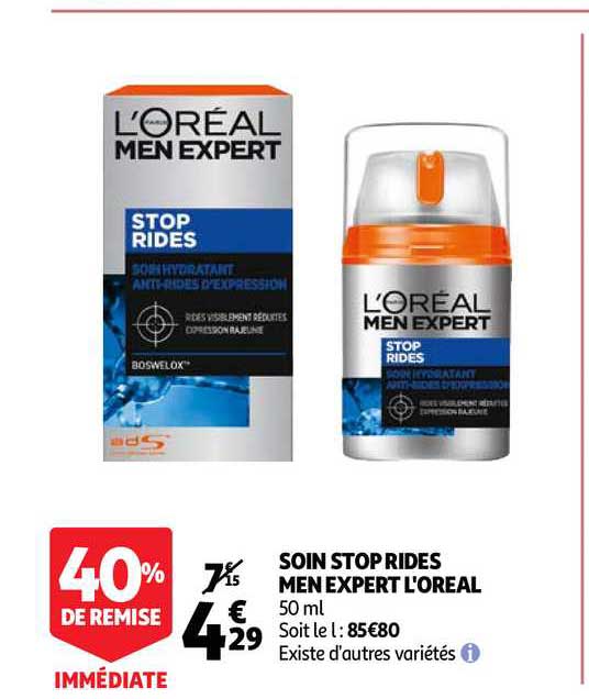 soin stop rides men expert l'oréal