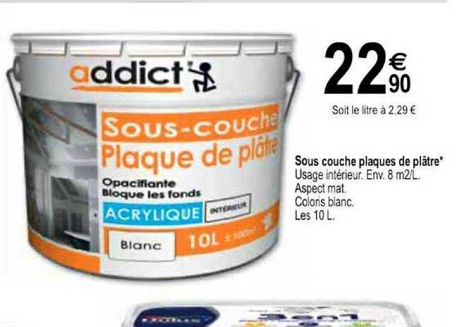 sous couche plaques de plâtre addict