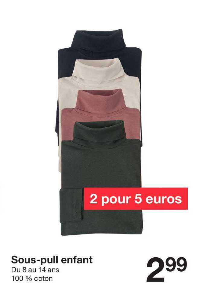 sous pull enfant