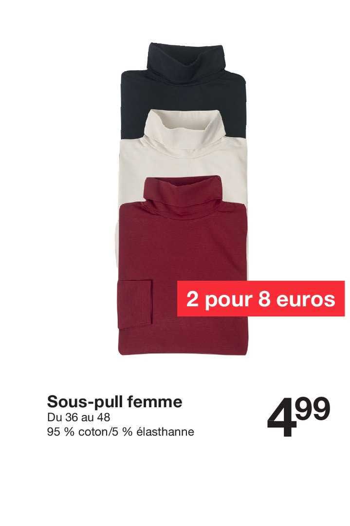 sous pull femme