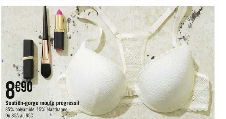 soutien gorge moule progressif