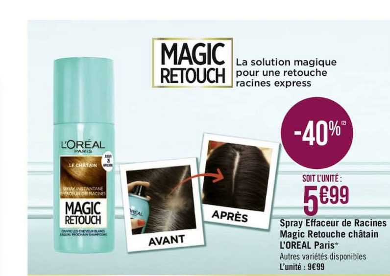 spray effaceur de racines magic retouche châtain l'oreal paris