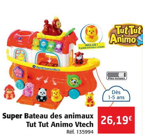 super bateau des animaux tut tut animo vtech