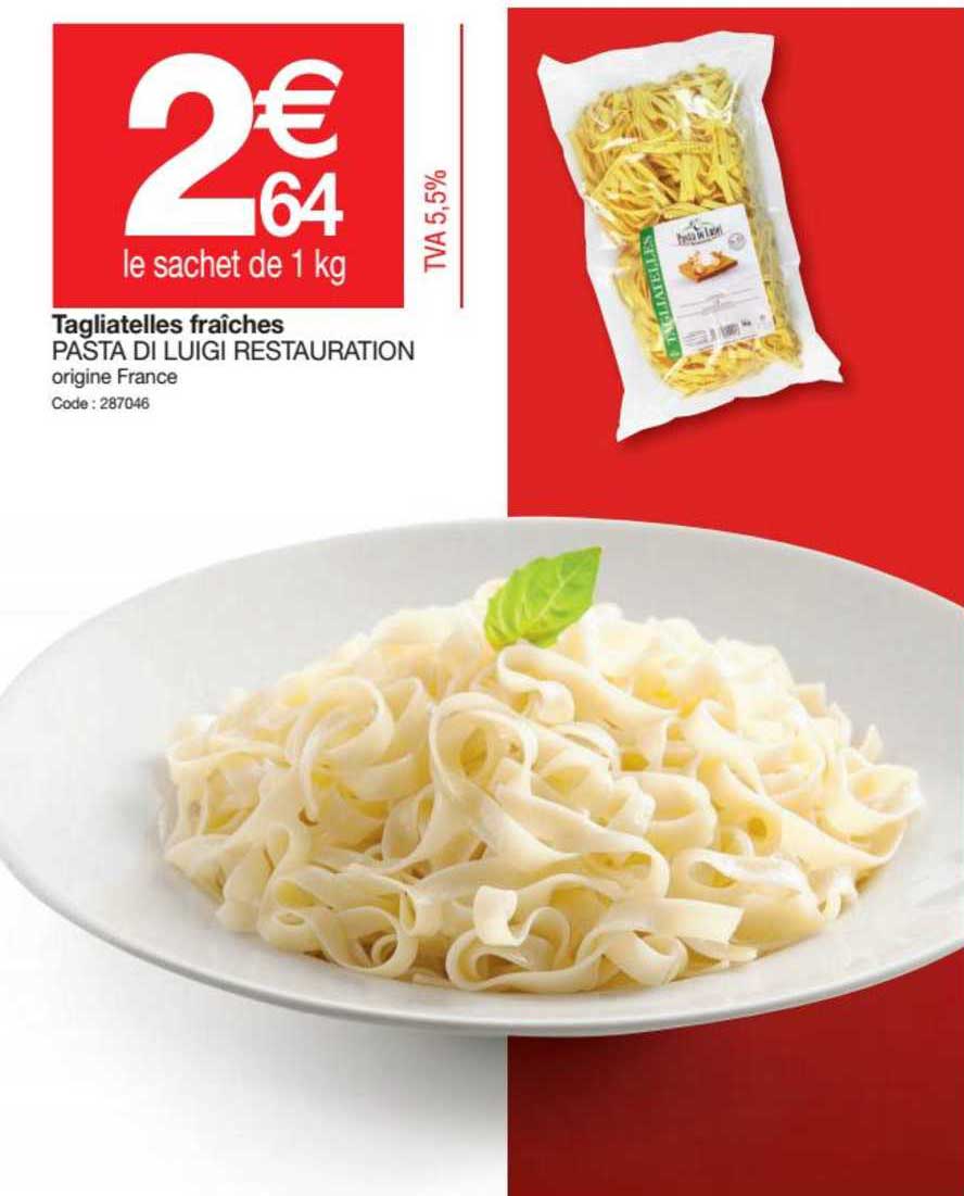 tagliatelle fraîches pasta di luigi restauration