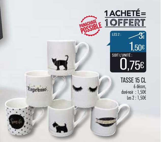 Tasse 15 Cl