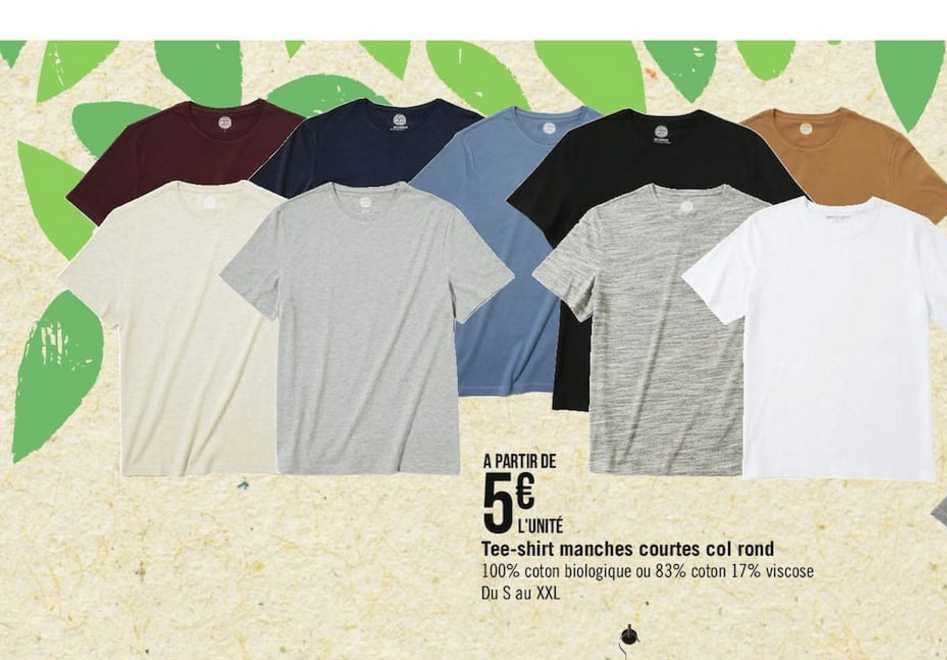 Tee Shirts Manches Courtes Col Rond