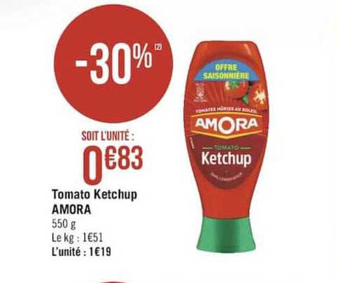 tomato ketchup amora