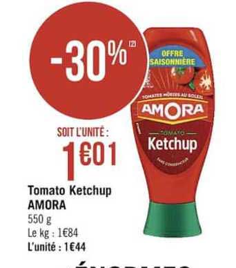 tomato ketchup amora