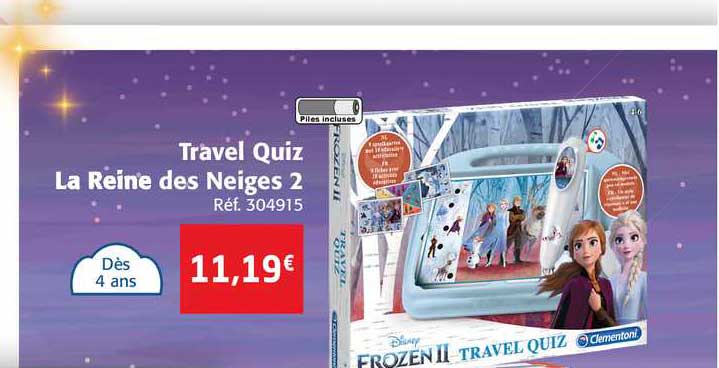 travel quiz la reine des neiges 2