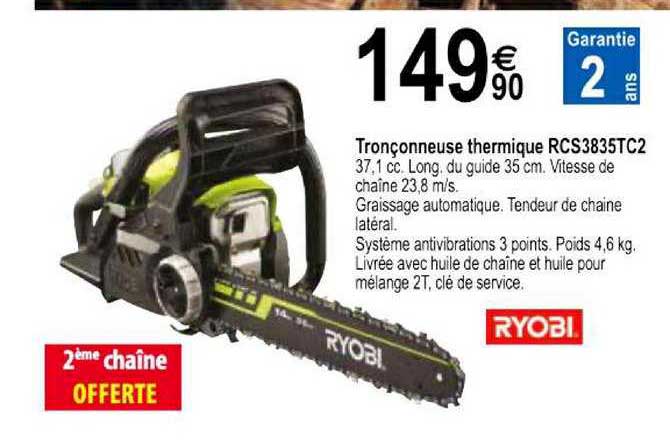 Tronçonneuse Thermiqque Rcs3835c2