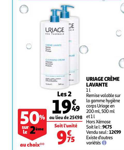 uriage crème lavante