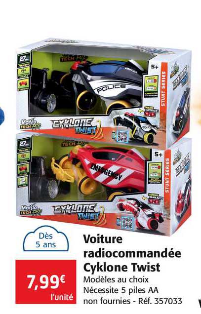 voiture radiocommandée cyklone twist