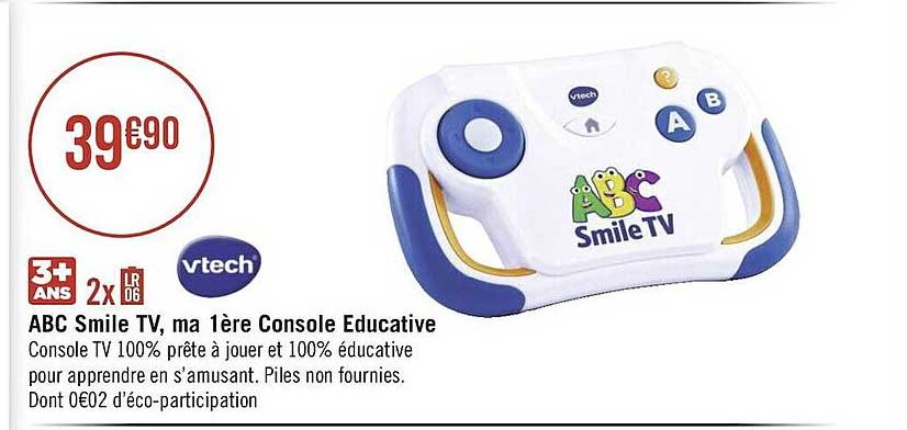 abc smile tv, ma 1ère console educative vtech