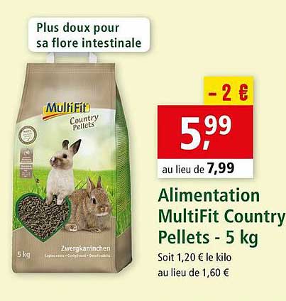Alimentation MultiFit Country Pellets - 5 Kg