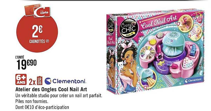 atelier des ongles cool nail art clementoni