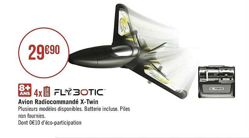avion radiocommandé x-twin flybotic