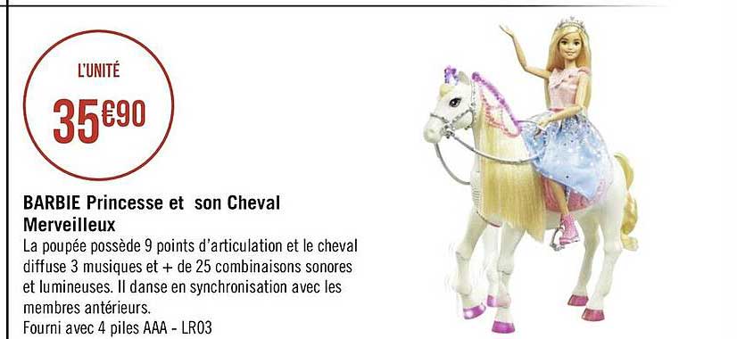 barbie princesse et son cheval merveilleux