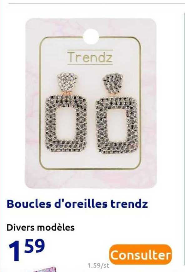 boucles d'oreilles trendz