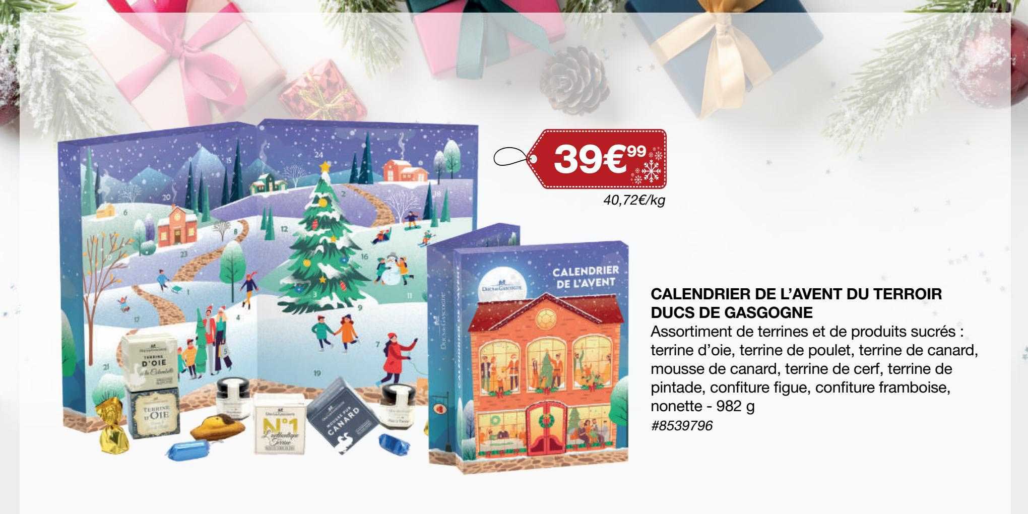 calendrier de l'avent du terroir ducs de gascogne