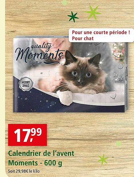 calendrier de l'avent moments - 600 g