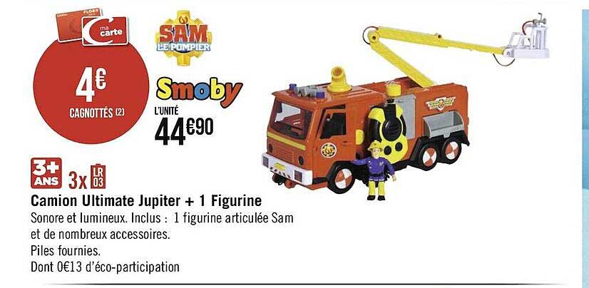 camion ultimate jupiter + 1 figurine smoby