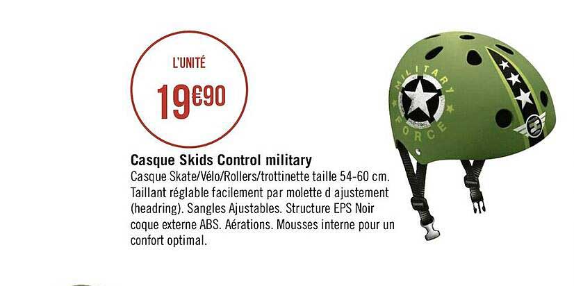 casque skids control military
