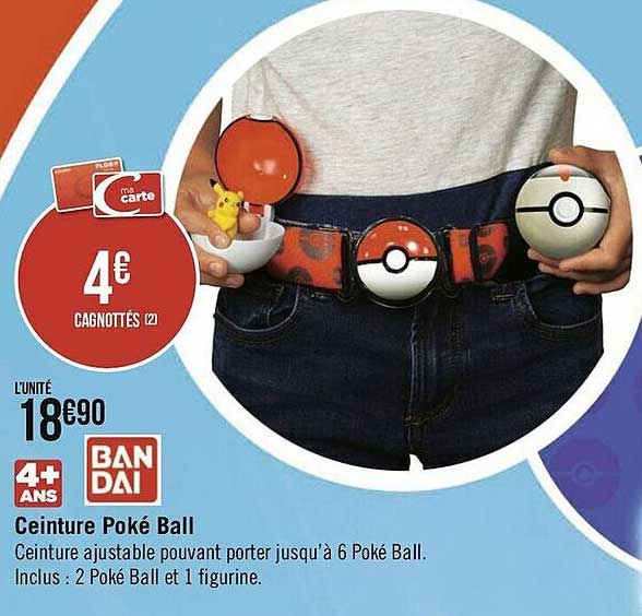 ceinture poké ball bandai