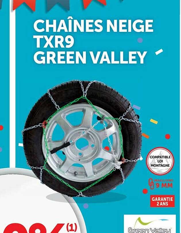 chaînes neige txr9 green valley